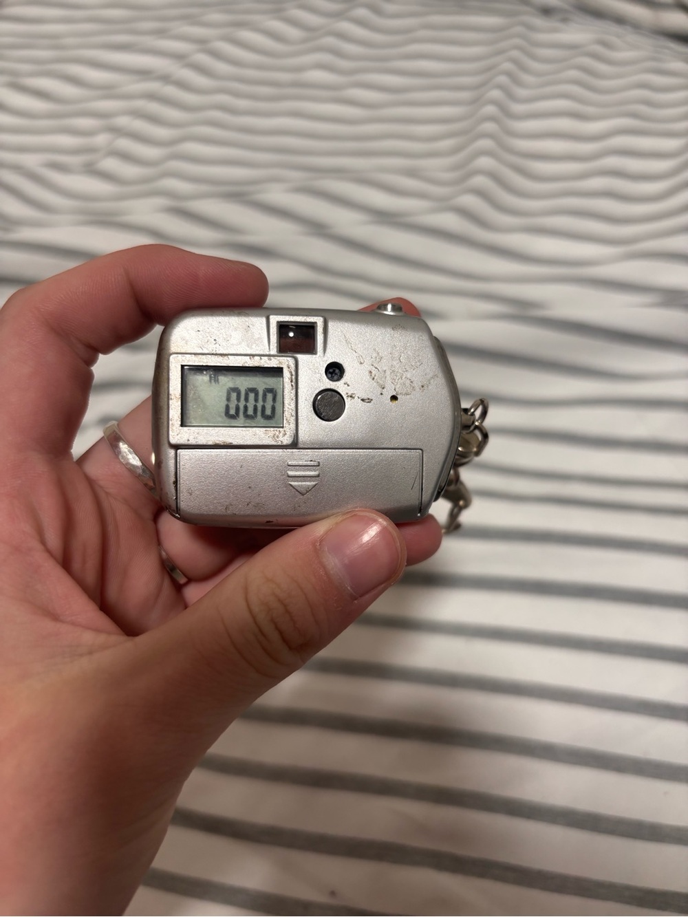Silver Mini Keychain Digital Camera - Compact Pocket Accessory - Picture 2 of 3